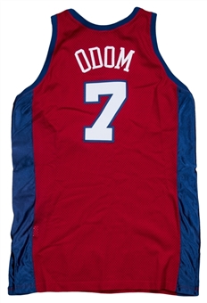 2000-01 Lamar Odom Game Used Los Angeles Clippers Road Jersey
